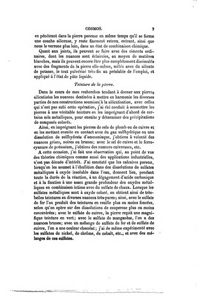 Le cosmos revue encyclopedique hebdomadaire des progres des sciences et de leurs applications aux arts et a l'industrie