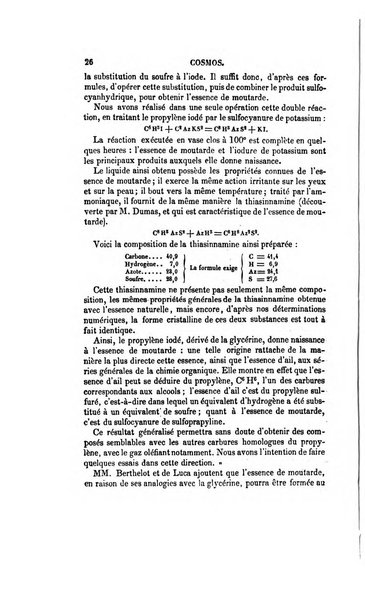 Le cosmos revue encyclopedique hebdomadaire des progres des sciences et de leurs applications aux arts et a l'industrie