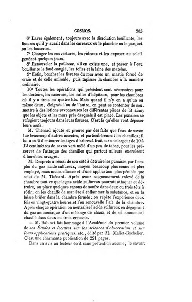 Le cosmos revue encyclopedique hebdomadaire des progres des sciences et de leurs applications aux arts et a l'industrie