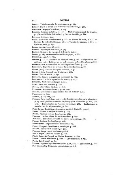 Le cosmos revue encyclopedique hebdomadaire des progres des sciences et de leurs applications aux arts et a l'industrie