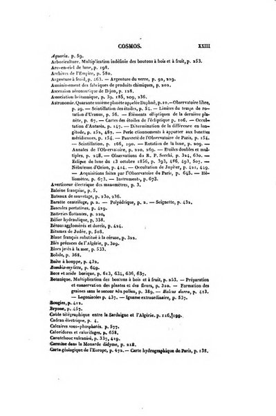 Le cosmos revue encyclopedique hebdomadaire des progres des sciences et de leurs applications aux arts et a l'industrie