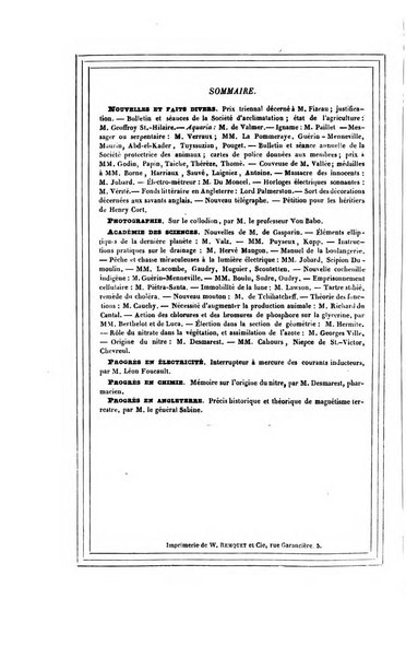 Le cosmos revue encyclopedique hebdomadaire des progres des sciences et de leurs applications aux arts et a l'industrie