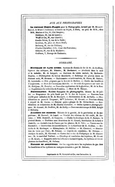 Le cosmos revue encyclopedique hebdomadaire des progres des sciences et de leurs applications aux arts et a l'industrie