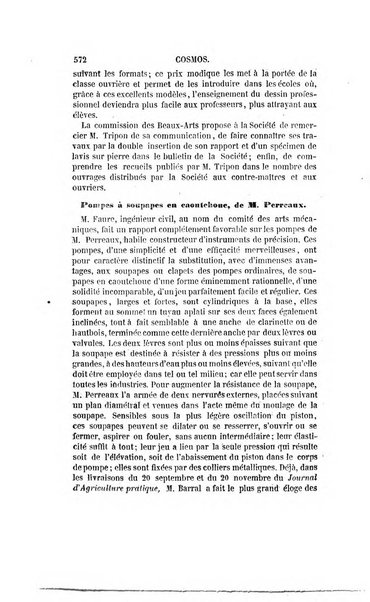 Le cosmos revue encyclopedique hebdomadaire des progres des sciences et de leurs applications aux arts et a l'industrie