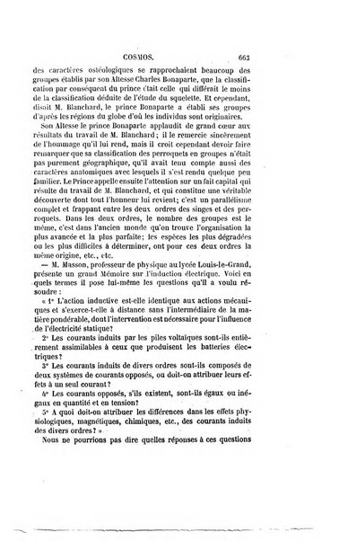 Le cosmos revue encyclopedique hebdomadaire des progres des sciences et de leurs applications aux arts et a l'industrie