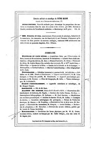 Le cosmos revue encyclopedique hebdomadaire des progres des sciences et de leurs applications aux arts et a l'industrie