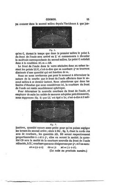 Le cosmos revue encyclopedique hebdomadaire des progres des sciences et de leurs applications aux arts et a l'industrie