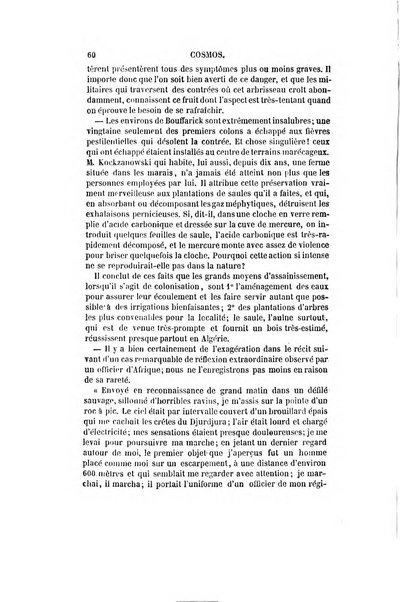 Le cosmos revue encyclopedique hebdomadaire des progres des sciences et de leurs applications aux arts et a l'industrie