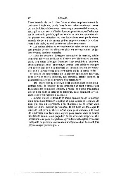 Le cosmos revue encyclopedique hebdomadaire des progres des sciences et de leurs applications aux arts et a l'industrie