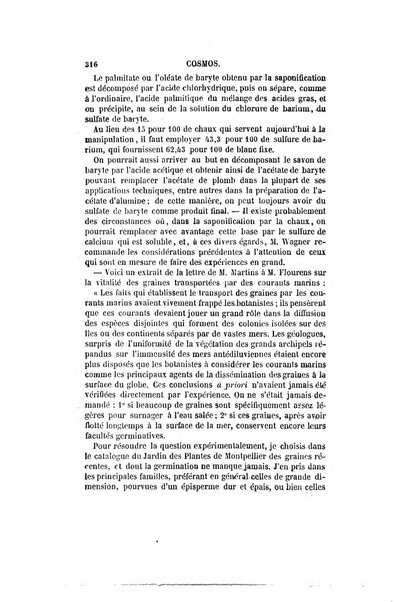 Le cosmos revue encyclopedique hebdomadaire des progres des sciences et de leurs applications aux arts et a l'industrie