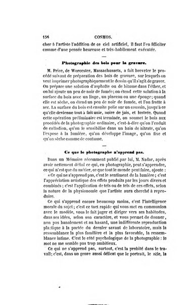 Le cosmos revue encyclopedique hebdomadaire des progres des sciences et de leurs applications aux arts et a l'industrie