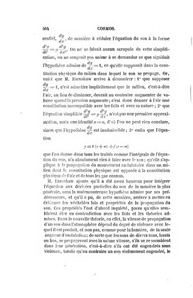 Le cosmos revue encyclopedique hebdomadaire des progres des sciences et de leurs applications aux arts et a l'industrie