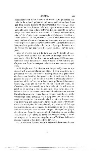 Le cosmos revue encyclopedique hebdomadaire des progres des sciences et de leurs applications aux arts et a l'industrie