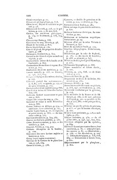 Le cosmos revue encyclopedique hebdomadaire des progres des sciences et de leurs applications aux arts et a l'industrie