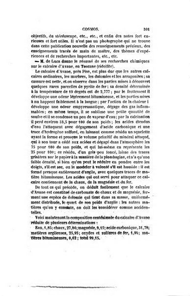 Le cosmos revue encyclopedique hebdomadaire des progres des sciences et de leurs applications aux arts et a l'industrie