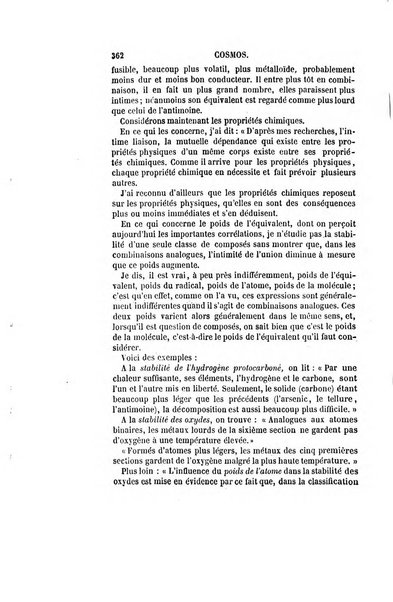 Le cosmos revue encyclopedique hebdomadaire des progres des sciences et de leurs applications aux arts et a l'industrie