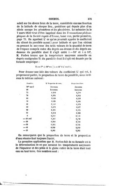 Le cosmos revue encyclopedique hebdomadaire des progres des sciences et de leurs applications aux arts et a l'industrie