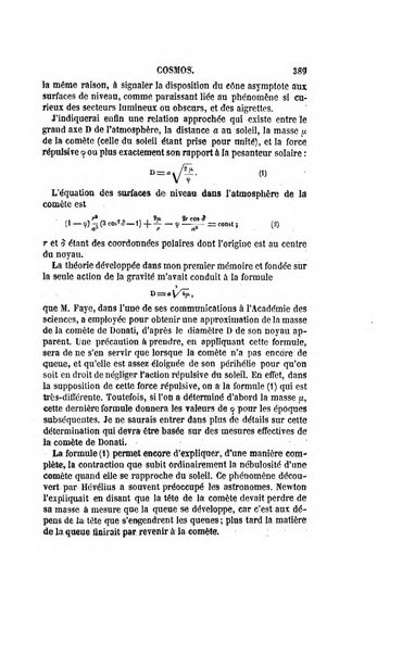 Le cosmos revue encyclopedique hebdomadaire des progres des sciences et de leurs applications aux arts et a l'industrie