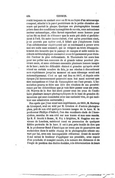 Le cosmos revue encyclopedique hebdomadaire des progres des sciences et de leurs applications aux arts et a l'industrie