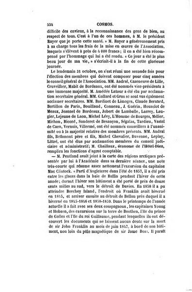 Le cosmos revue encyclopedique hebdomadaire des progres des sciences et de leurs applications aux arts et a l'industrie