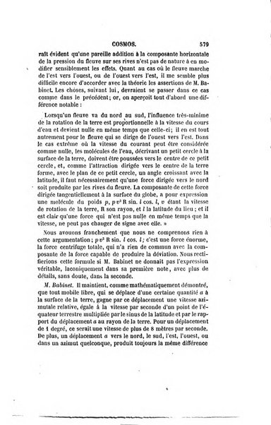 Le cosmos revue encyclopedique hebdomadaire des progres des sciences et de leurs applications aux arts et a l'industrie