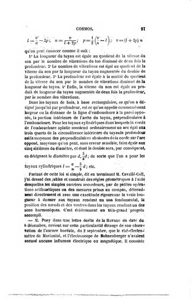 Le cosmos revue encyclopedique hebdomadaire des progres des sciences et de leurs applications aux arts et a l'industrie