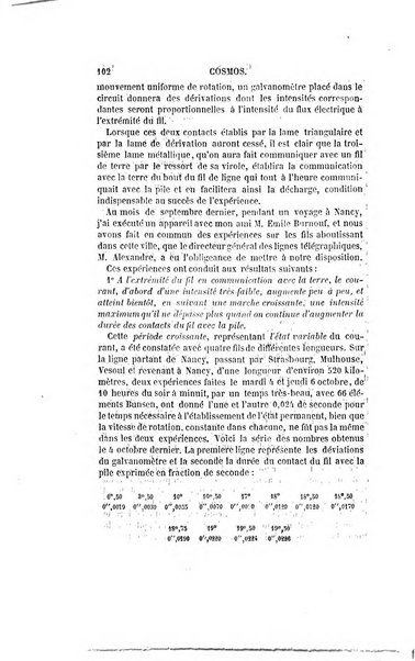 Le cosmos revue encyclopedique hebdomadaire des progres des sciences et de leurs applications aux arts et a l'industrie