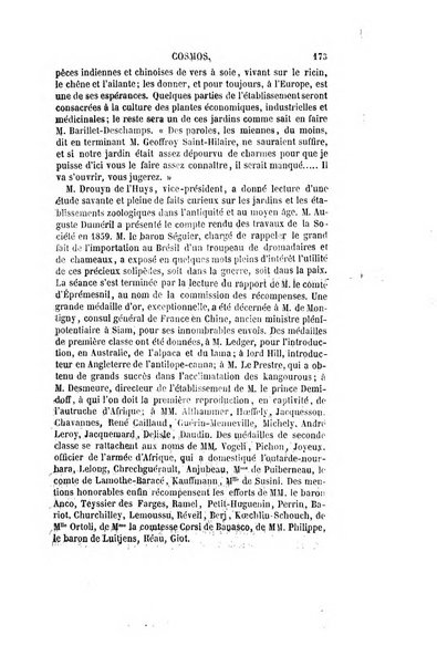 Le cosmos revue encyclopedique hebdomadaire des progres des sciences et de leurs applications aux arts et a l'industrie