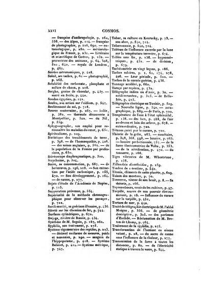 Le cosmos revue encyclopedique hebdomadaire des progres des sciences et de leurs applications aux arts et a l'industrie