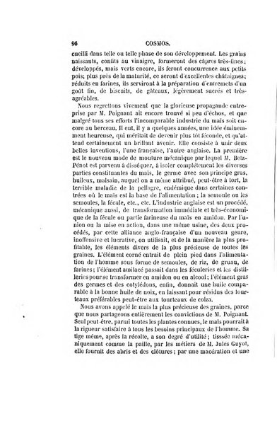 Le cosmos revue encyclopedique hebdomadaire des progres des sciences et de leurs applications aux arts et a l'industrie