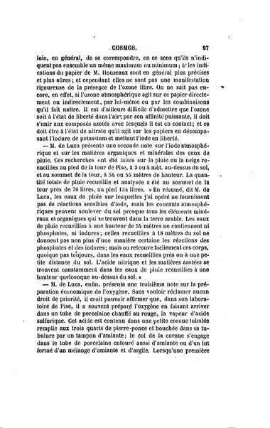 Le cosmos revue encyclopedique hebdomadaire des progres des sciences et de leurs applications aux arts et a l'industrie