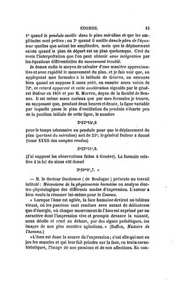 Le cosmos revue encyclopedique hebdomadaire des progres des sciences et de leurs applications aux arts et a l'industrie