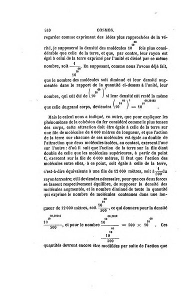 Le cosmos revue encyclopedique hebdomadaire des progres des sciences et de leurs applications aux arts et a l'industrie