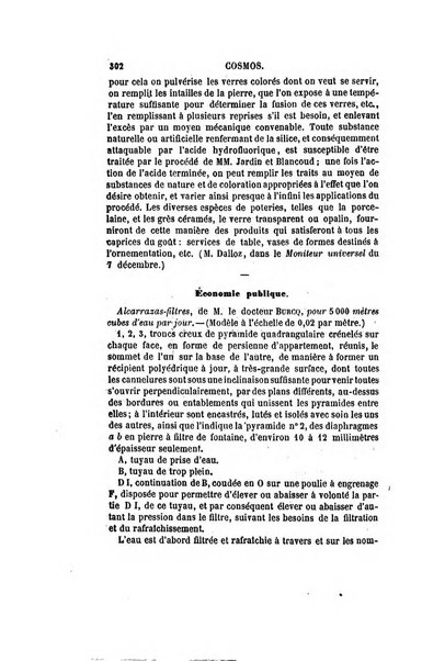 Le cosmos revue encyclopedique hebdomadaire des progres des sciences et de leurs applications aux arts et a l'industrie