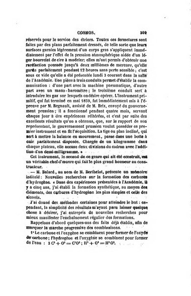 Le cosmos revue encyclopedique hebdomadaire des progres des sciences et de leurs applications aux arts et a l'industrie