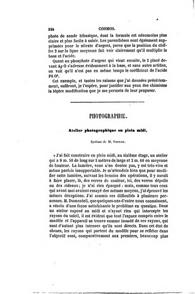 Le cosmos revue encyclopedique hebdomadaire des progres des sciences et de leurs applications aux arts et a l'industrie