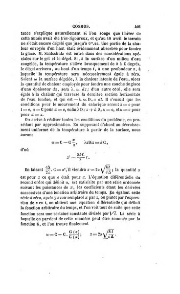 Le cosmos revue encyclopedique hebdomadaire des progres des sciences et de leurs applications aux arts et a l'industrie