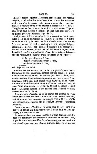 Le cosmos revue encyclopedique hebdomadaire des progres des sciences et de leurs applications aux arts et a l'industrie