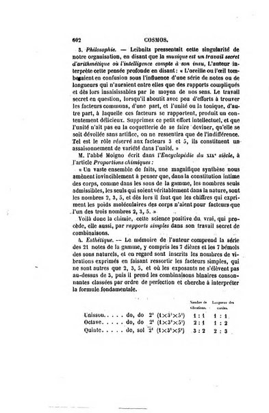 Le cosmos revue encyclopedique hebdomadaire des progres des sciences et de leurs applications aux arts et a l'industrie