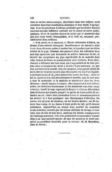 Le cosmos revue encyclopedique hebdomadaire des progres des sciences et de leurs applications aux arts et a l'industrie