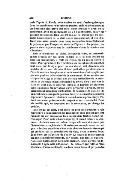 Le cosmos revue encyclopedique hebdomadaire des progres des sciences et de leurs applications aux arts et a l'industrie