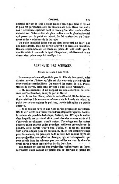 Le cosmos revue encyclopedique hebdomadaire des progres des sciences et de leurs applications aux arts et a l'industrie