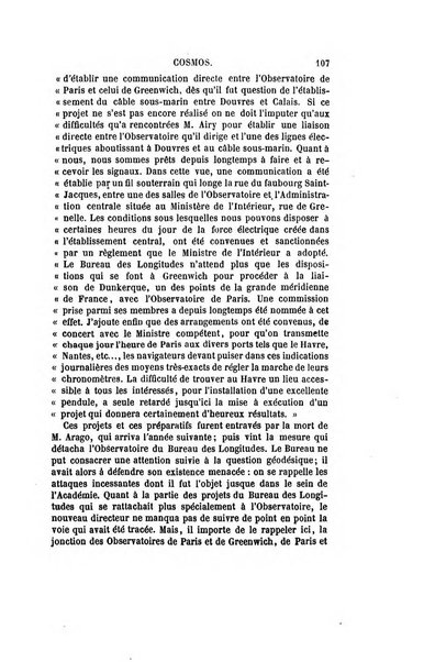 Le cosmos revue encyclopedique hebdomadaire des progres des sciences et de leurs applications aux arts et a l'industrie