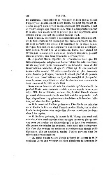 Le cosmos revue encyclopedique hebdomadaire des progres des sciences et de leurs applications aux arts et a l'industrie