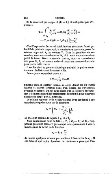 Le cosmos revue encyclopedique hebdomadaire des progres des sciences et de leurs applications aux arts et a l'industrie