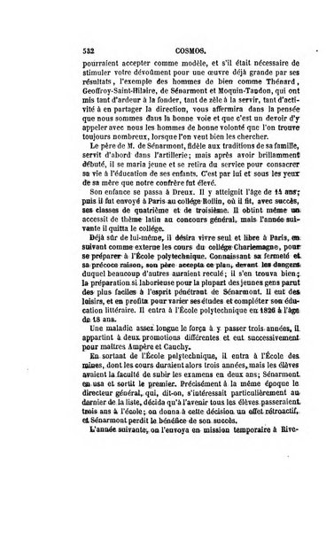 Le cosmos revue encyclopedique hebdomadaire des progres des sciences et de leurs applications aux arts et a l'industrie