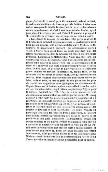 Le cosmos revue encyclopedique hebdomadaire des progres des sciences et de leurs applications aux arts et a l'industrie