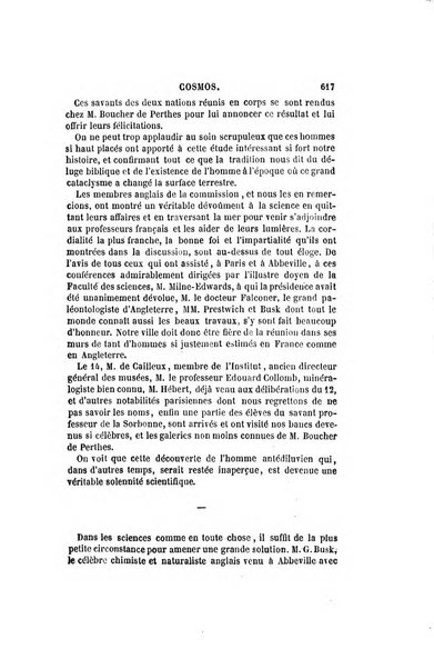 Le cosmos revue encyclopedique hebdomadaire des progres des sciences et de leurs applications aux arts et a l'industrie