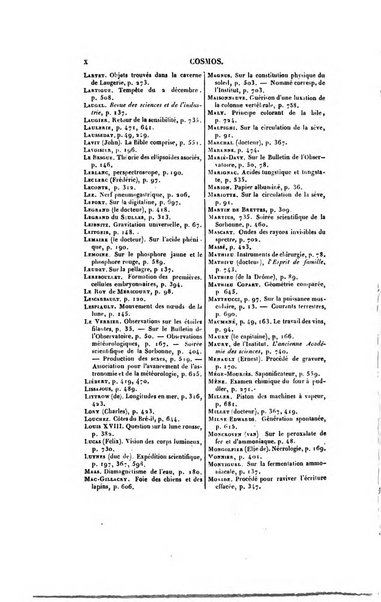 Le cosmos revue encyclopedique hebdomadaire des progres des sciences et de leurs applications aux arts et a l'industrie