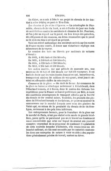 Le cosmos revue encyclopedique hebdomadaire des progres des sciences et de leurs applications aux arts et a l'industrie